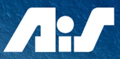 Automated Industrial Systems White on Blue Logo