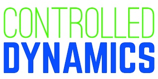 Controlled Dynamics Green & Blue Logo